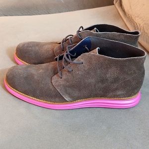 Cole Haan SZ 11.5 LunarGrand Grey Purple Chukka